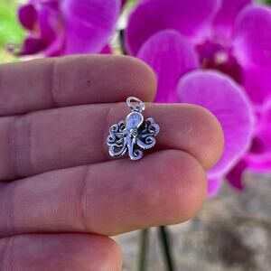 Sterling Silver Baby Octopus Charm